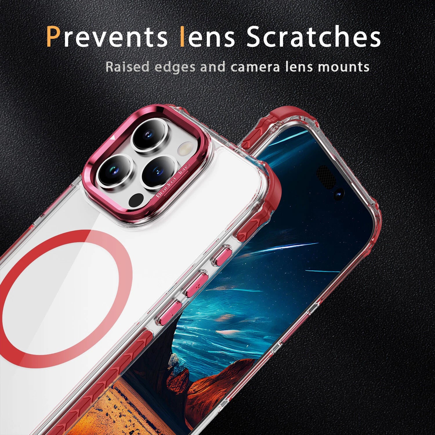 Shockproof Camera Stand Mag Safe Case For iPhone 17 16 15 14 Plus 13 12 Pro Max