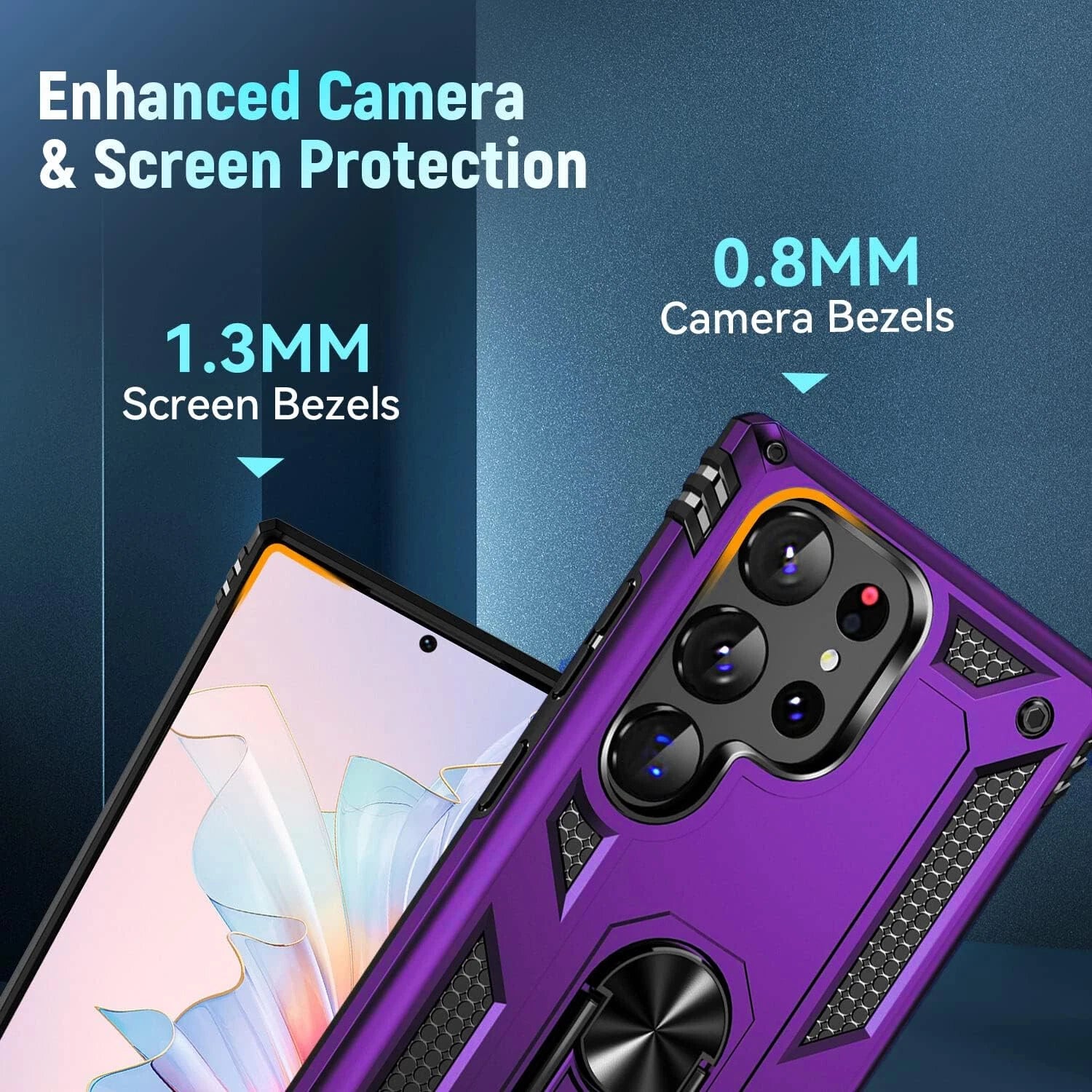 For Samsung Galaxy S25 Ultra S24 S23 S22 S21 FE Case Phone Cover + Screen Glass