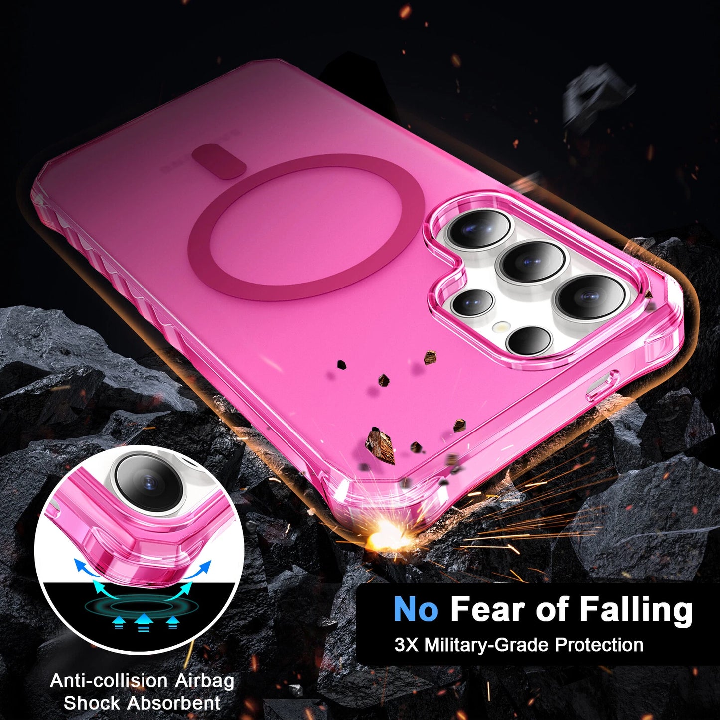 Elite MagSafe Shield for Samsung Galaxy S25 Ultra - Precision Matte TPU & PC Fusion