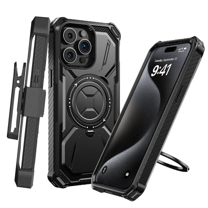 For iPhone 16 Pro Max 15 14 13 12 11 Heavy Duty Defender Case Belt Clip Holster