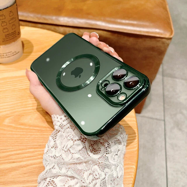 iPhone 16 Pro Max MagSafe Case with Sliding Camera Lens Cover - Military Grade Shockproof Protection