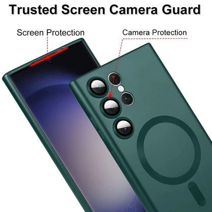 For Samsung Galaxy S25 Ultra S24 S23 FE S22 S21 Mag Safe Magnetic Case TPU Cover