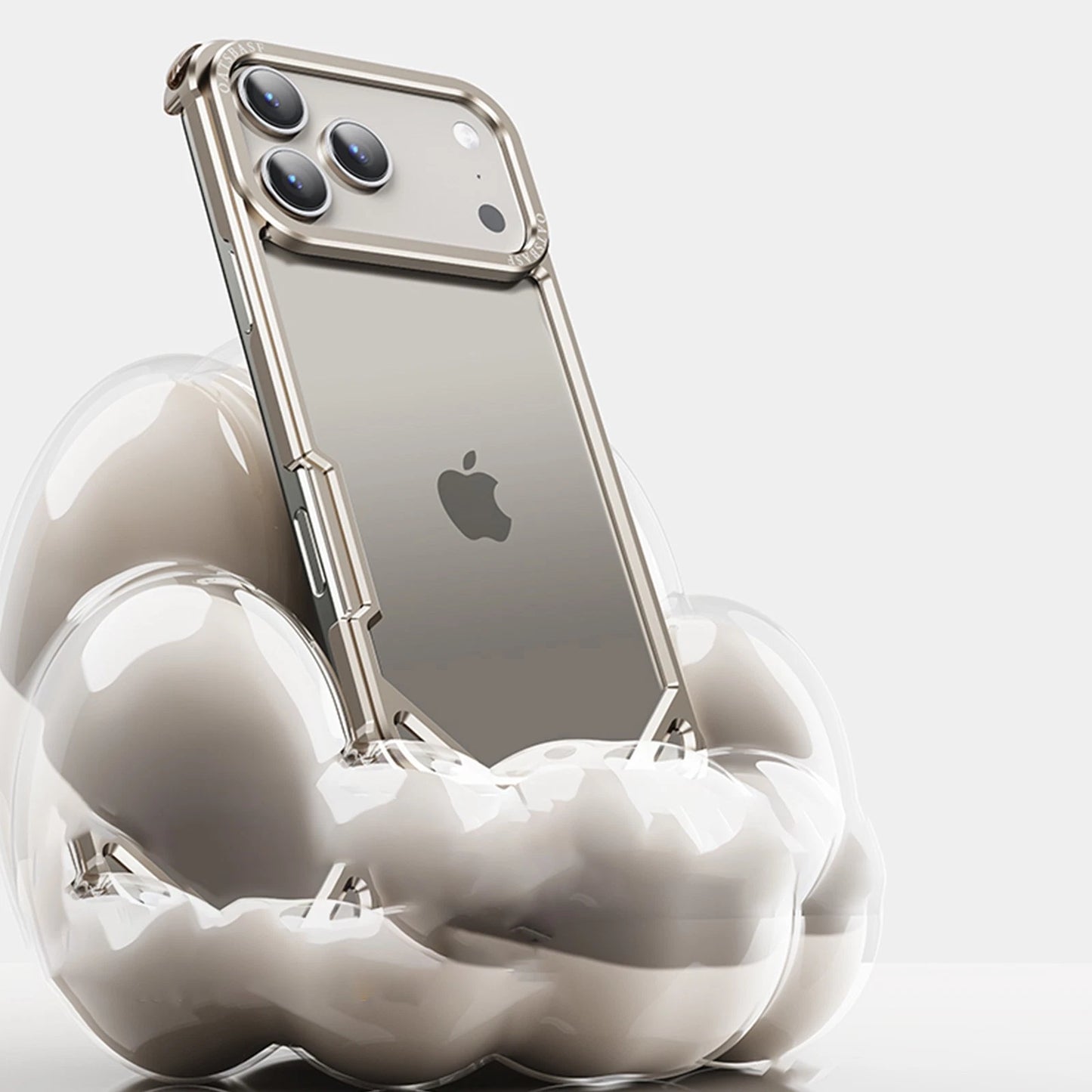 For iPhone 17 Pro Max Air 16 15 Pro Slim Metal Bumper Minimalist Protection Case