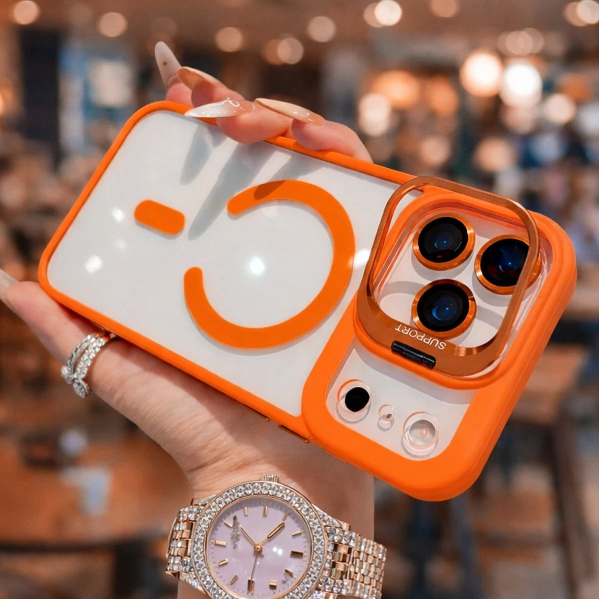 For iPhone 17 16 15 14 13 12 Pro Max Shockproof Mag Case + Lens Screen Protector