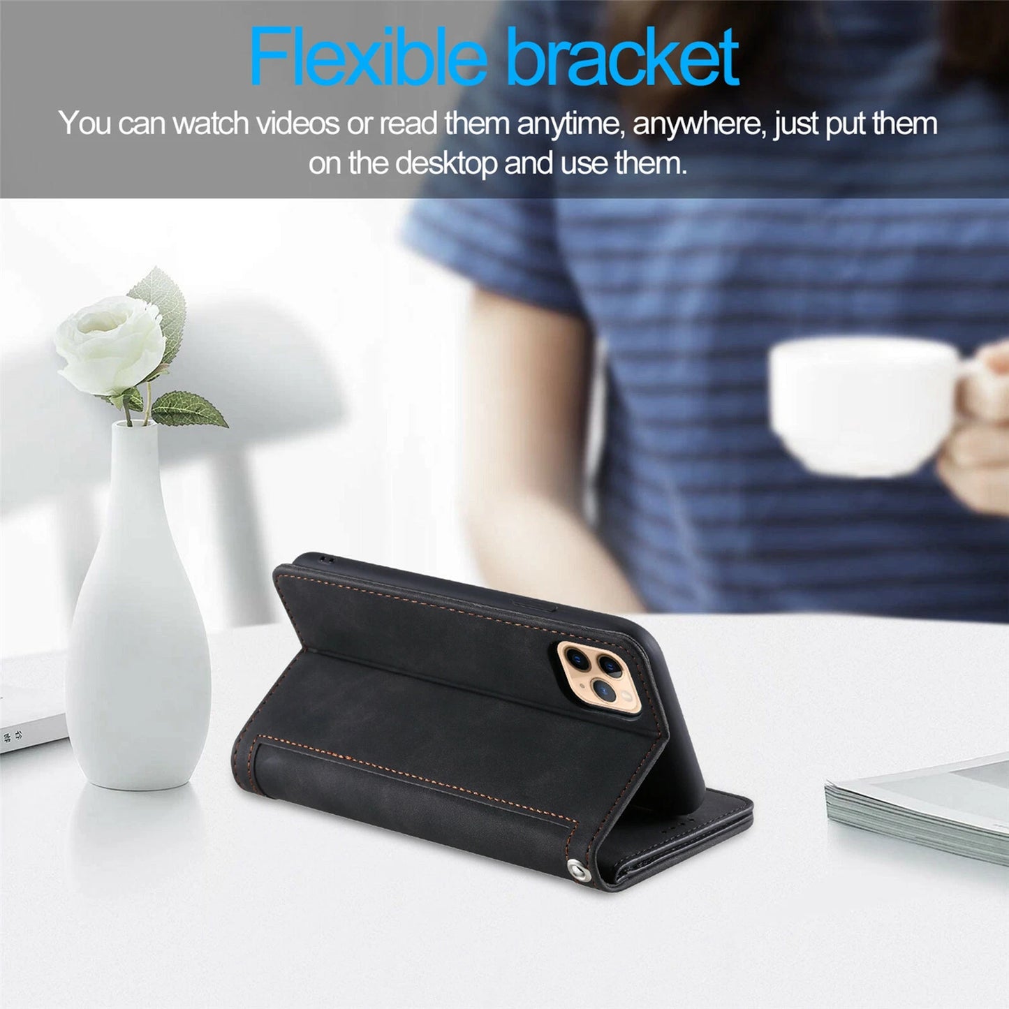 Zipper Leather Wallet Case For iPhone 16 15 17 Pro Max 14 13 12 11 Flip Cover