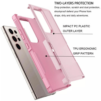 For Samsung Galaxy S25 Ultra S24 S23 FE Case Shockproof Phone Cover+Glass Screen
