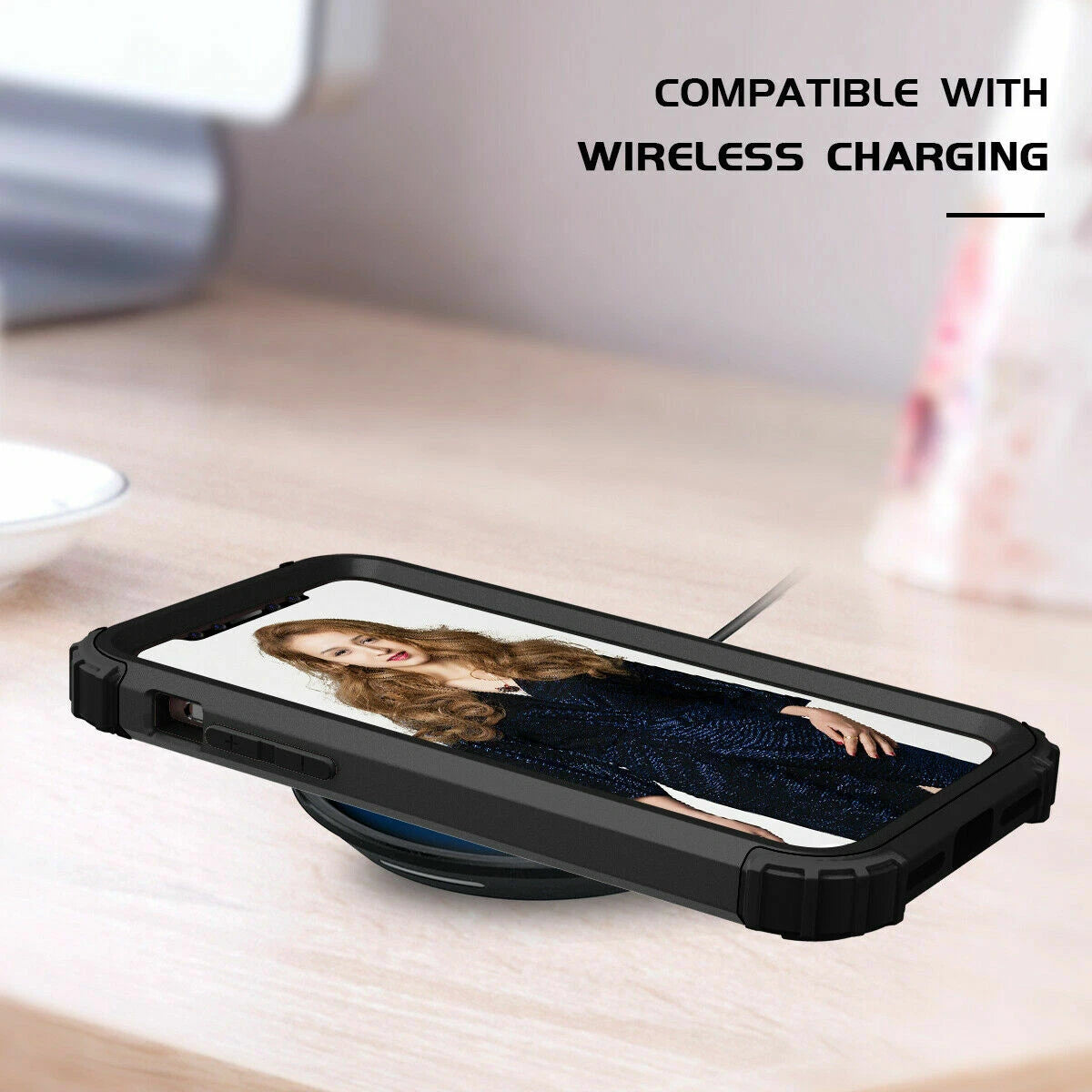 For iPhone 16e 16 17 Pro Max 15 14 13 12 11 Shockproof Rubber Hybrid Armor Case