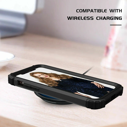 For iPhone 16e 16 17 Pro Max 15 14 13 12 11 Shockproof Rubber Hybrid Armor Case