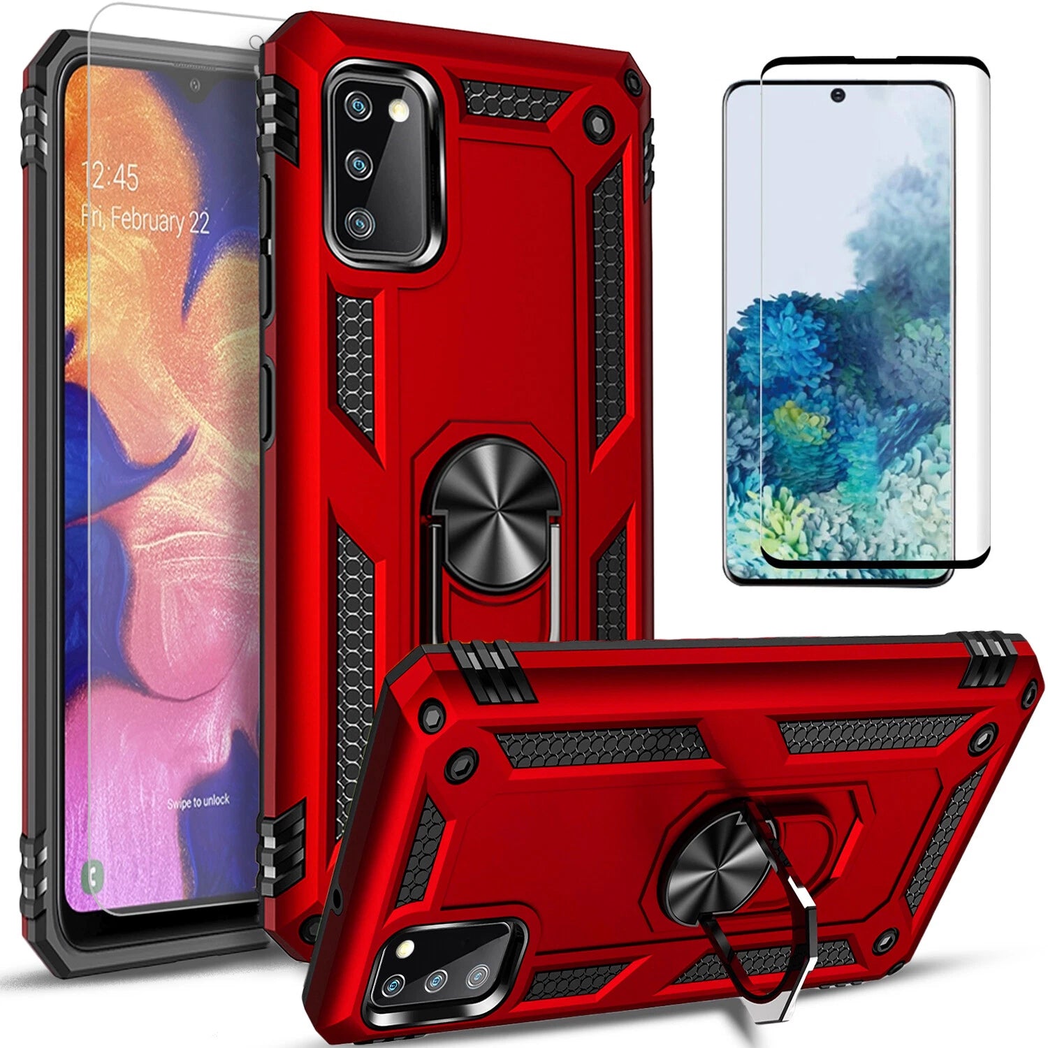 For Samsung Galaxy S20 FE 5G Case /Ultra/Plus Phone Cover +Tempered Glass Screen