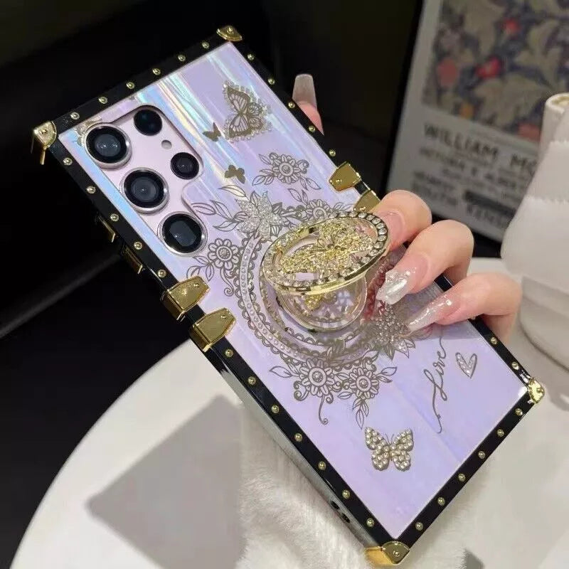 Women's Luxury Phone Case Shockproof Cover For Samsung Galaxy S25 S24 S23 S22