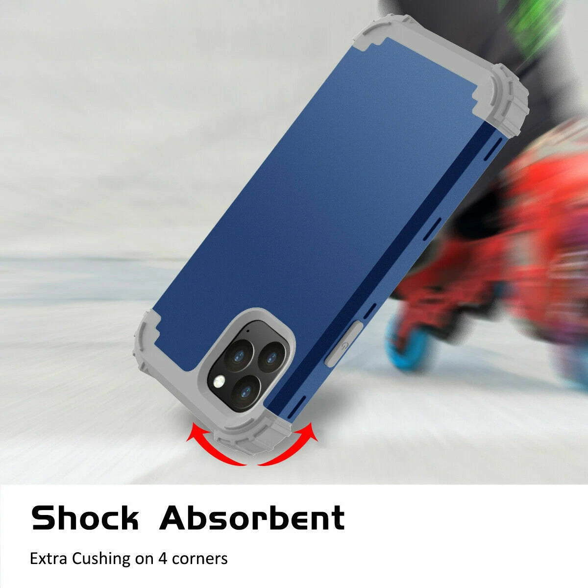 For iPhone 16e 16 17 Pro Max 15 14 13 12 11 Shockproof Rubber Hybrid Armor Case