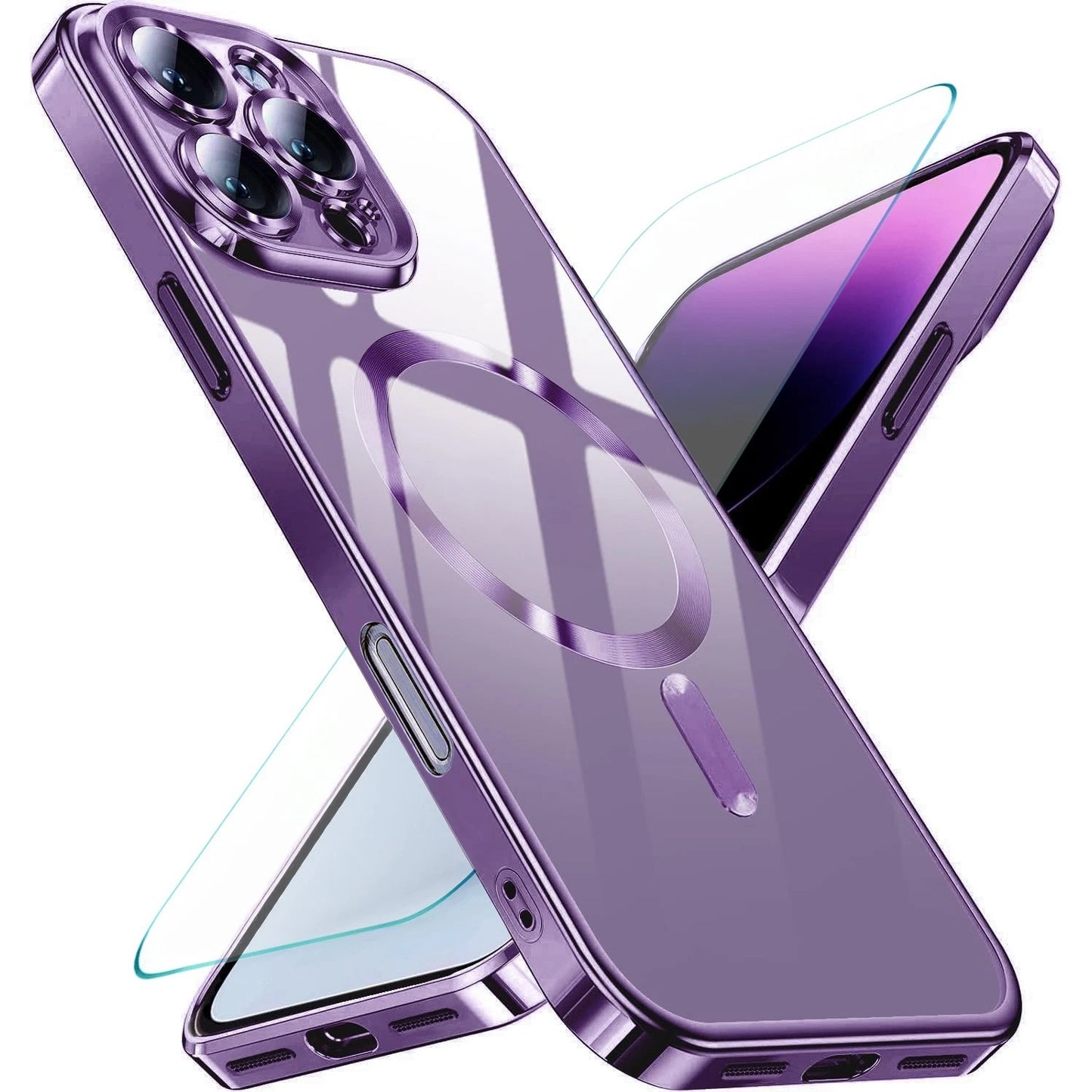 For iPhone 16 Pro Max Case 15 14 13 Phone Cover Shockproof Rugged+Tempered Glass