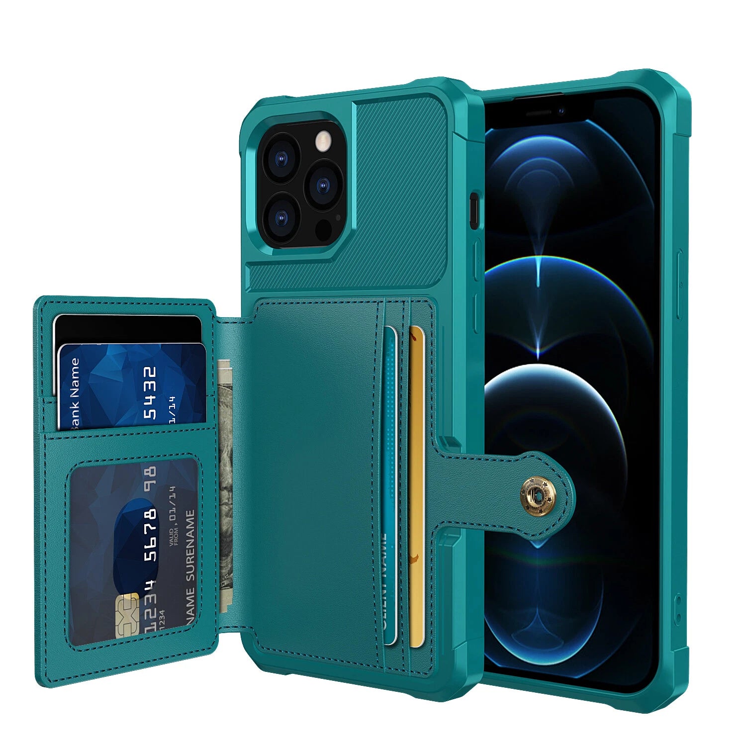 Leather Card Wallet Case Cover For iPhone 17 Pro Max Air 16 15 14 13 12 11 XR