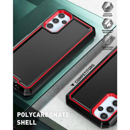 For Samsung Galaxy A16 A14 A15 A54 5G Phone Case PC+TPU Cover +Tempered Glass