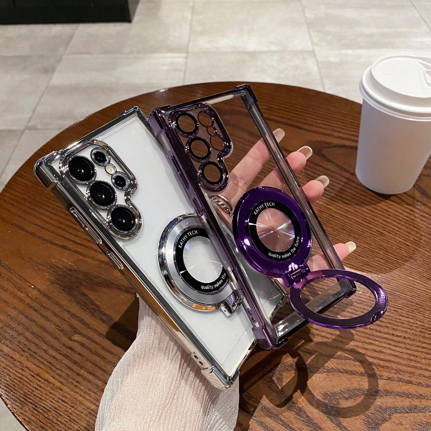 Case For Samsung Galaxy S25 Ultra S24FE S23 Shockproof Mag Safe Ring Stand Cover