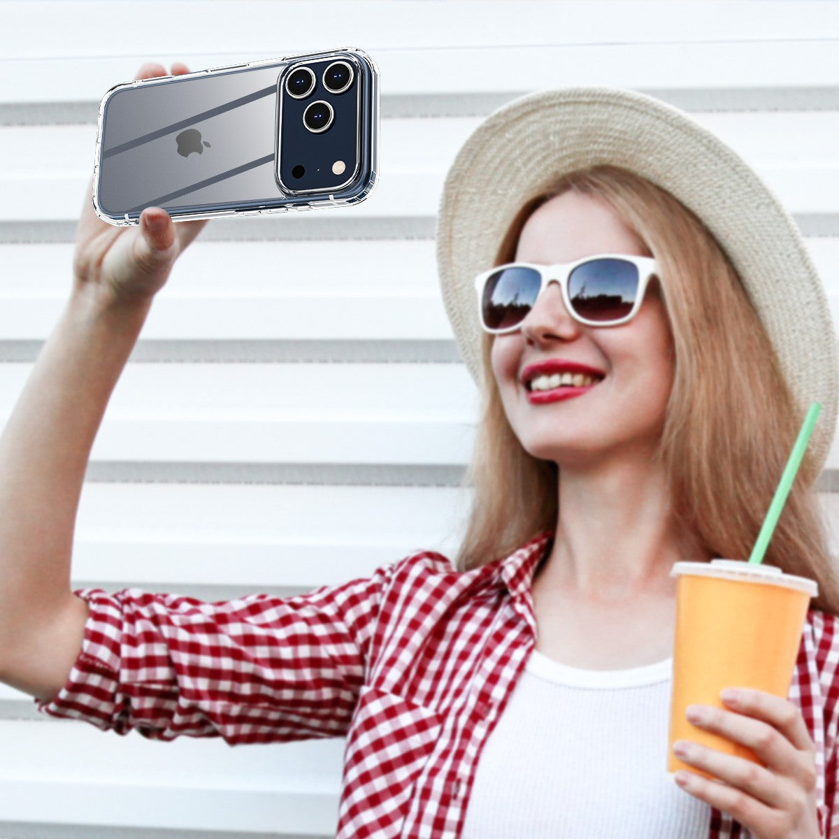 iPhone 17 Pro Max Clear Shockproof Case - Slim Rugged Bumper Cover with Military Grade Drop Protection