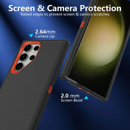 For Samsung Galaxy S25 Ultra 24 23 22 + Shockproof Case Cover+Screen Protector