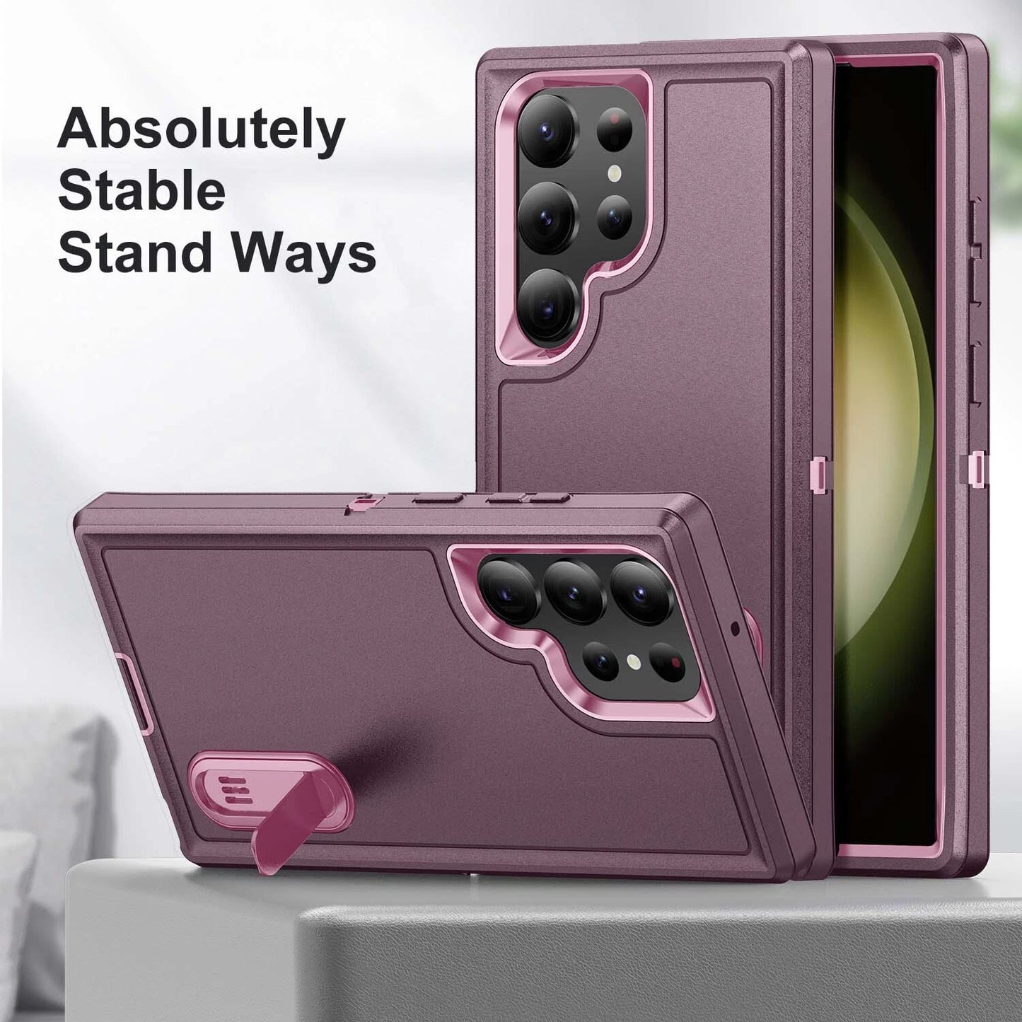 For Samsung S25 Ultra S23/S22+ S24 Case Hybrid Shockproof Hard Back Phone Cover