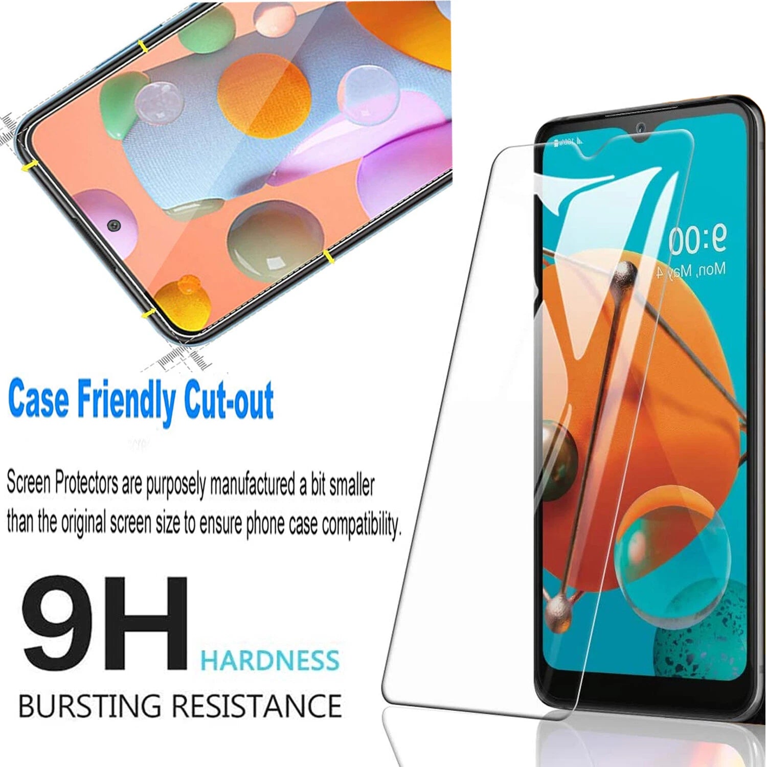 For Samsung Galaxy A16 A15 5G A14 A54 A03S A13 A32 A33 Case Phone Cover + Glass