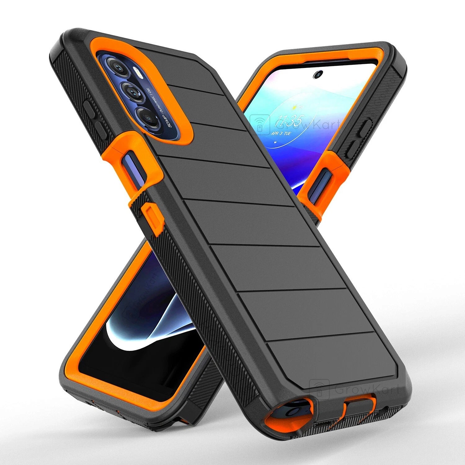 Rugged ShockProof Armor Hybrid Phone Case Cover Belt Clip Stand Screen Protector