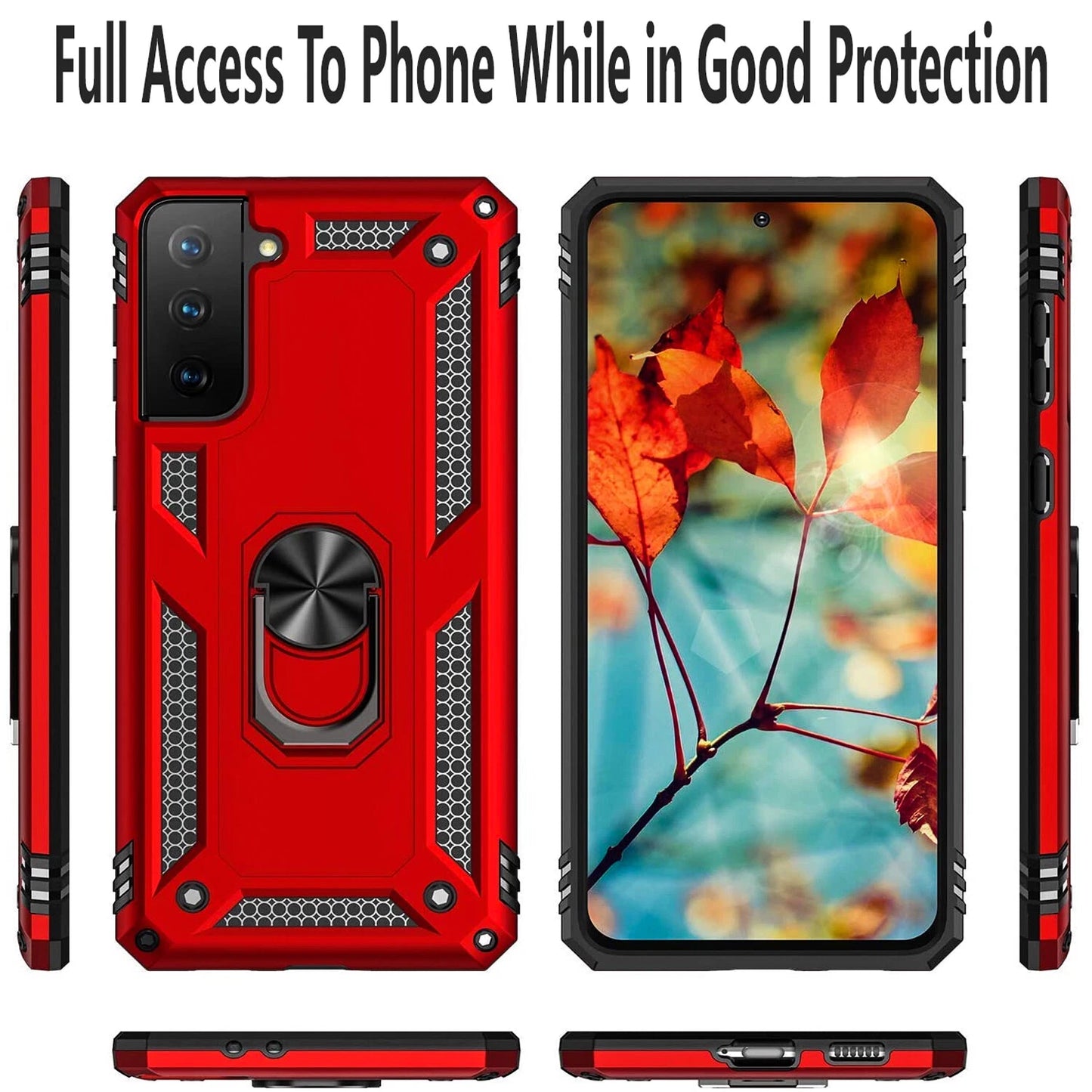 For Samsung Galaxy S21 Case /S21 Ultra/FE Phone Cover + Tempered Glass Screen