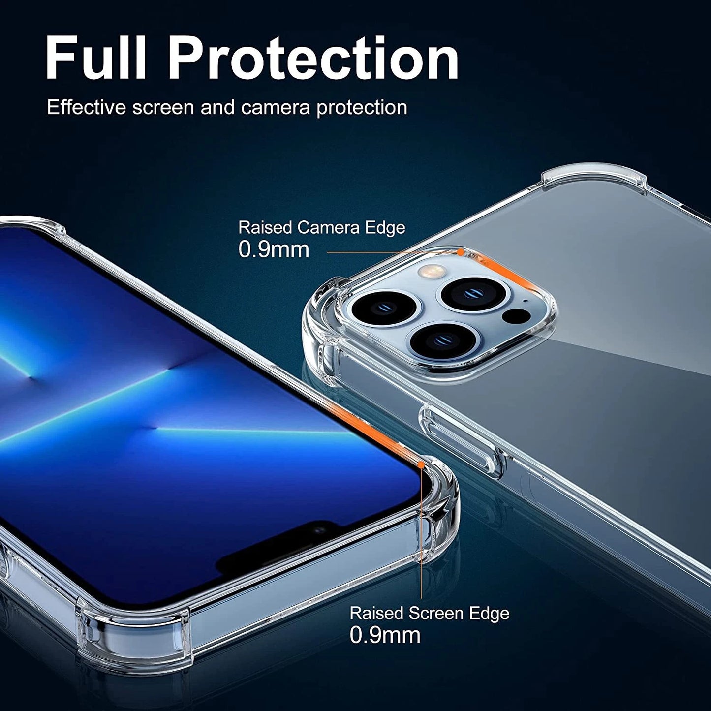 For iPhone 17 16 15 14 13 Pro Max Shockproof Case &Screen Protector & Camera Len