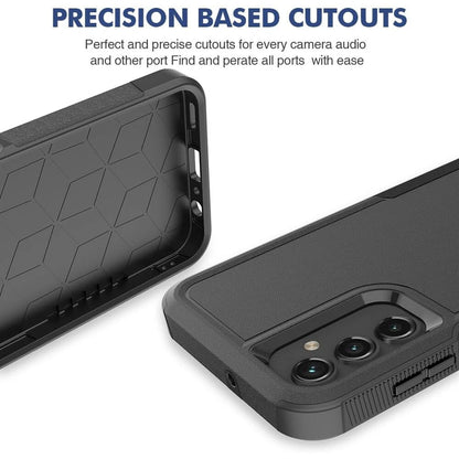 For Samsung Galaxy A16 5G Case Heavy-Duty Tough Dual Layer Cover +Tempered Glass