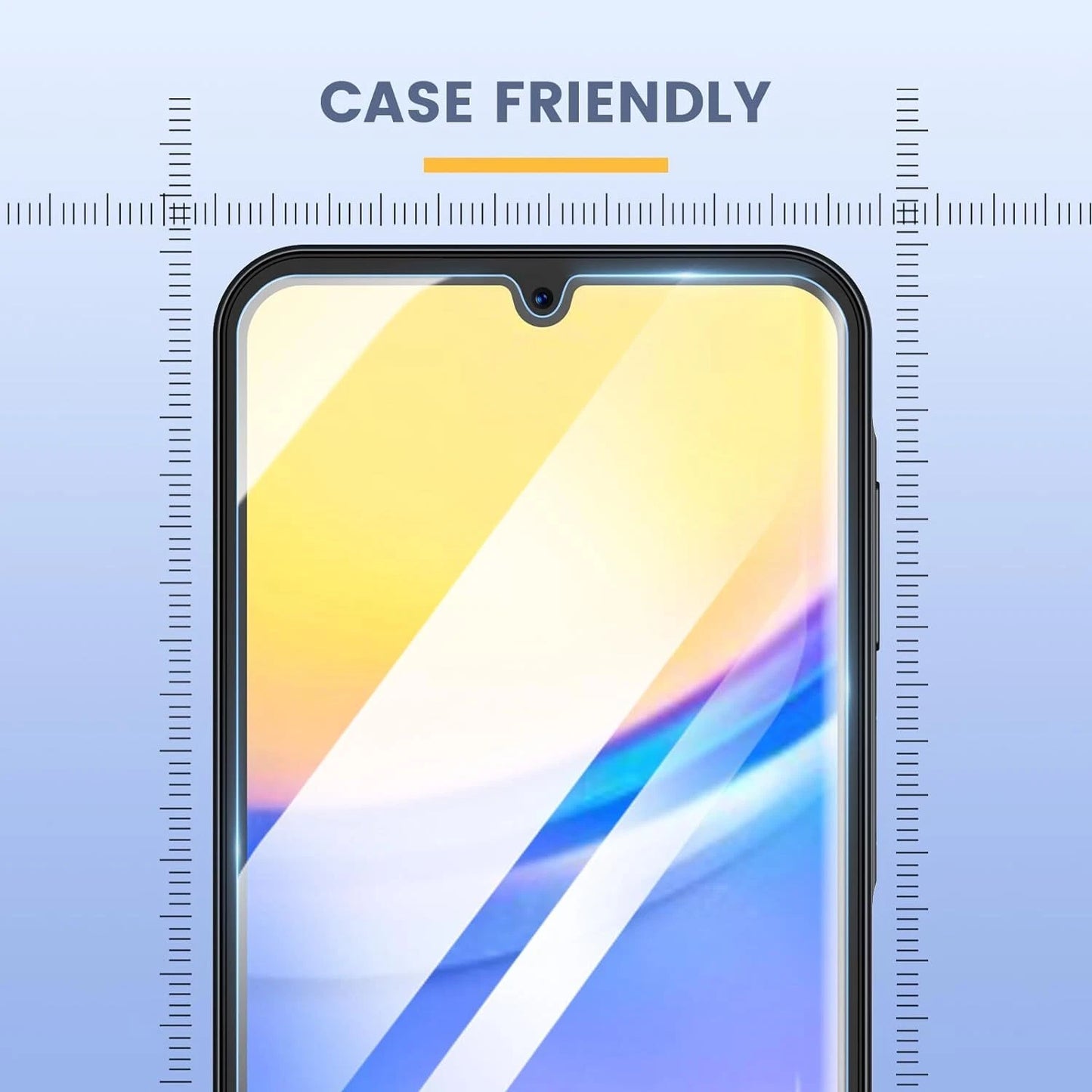 For Samsung Galaxy A16 5G A14 A54 A03S A35 Case Phone Cover + Tempered Glass