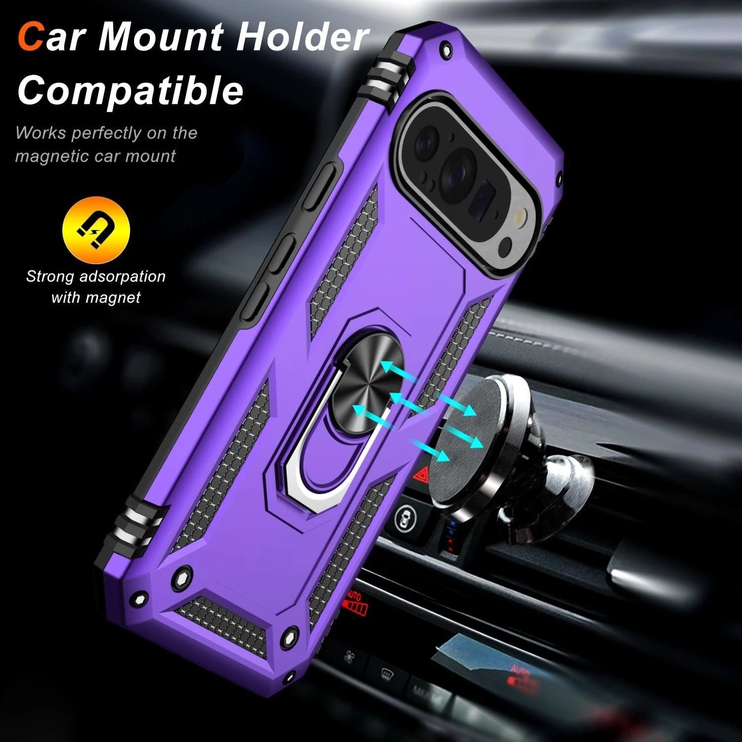 For Google Pixel 9A Case /9 Pro XL/8A/7 Phone Cover Shockproof + Tempered Glass