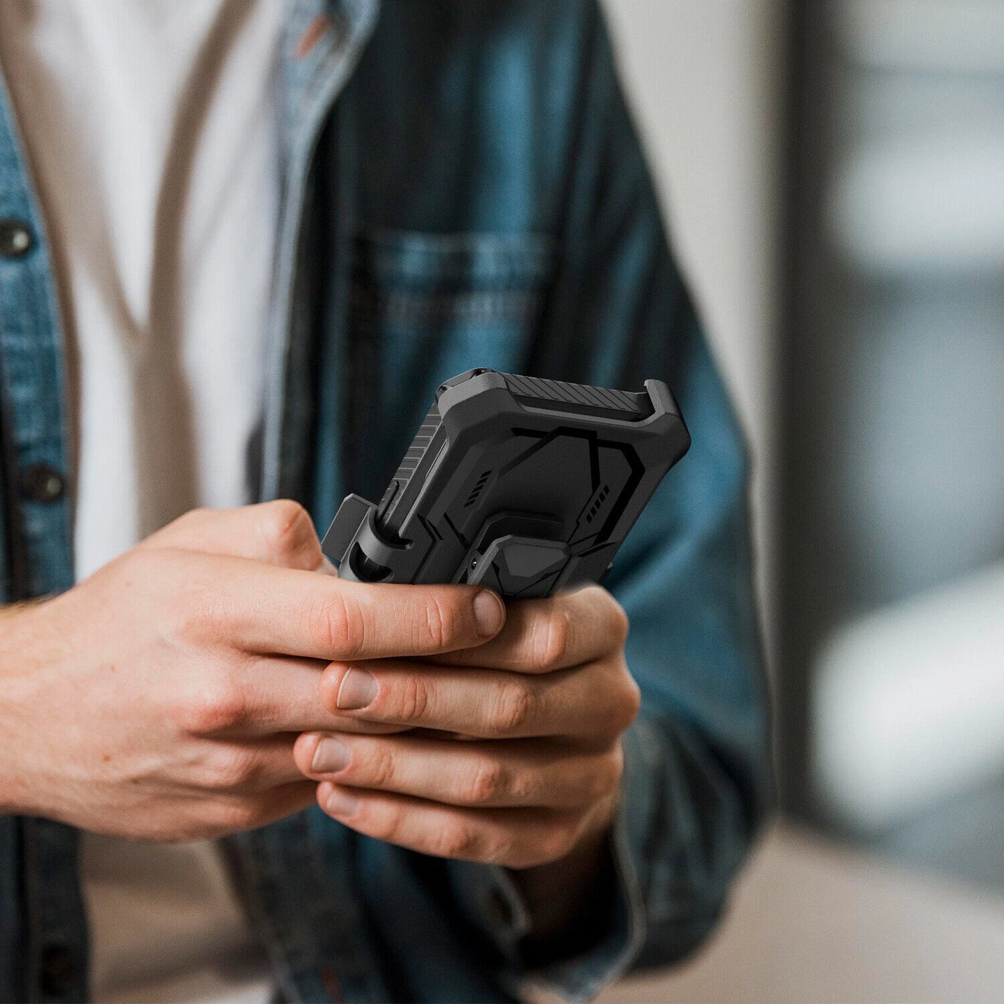 For iPhone 16 Pro Max 15 14 13 12 11 Heavy Duty Defender Case Belt Clip Holster