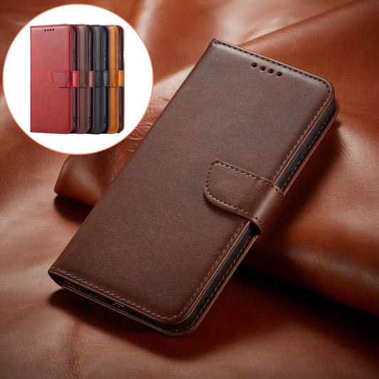 Leather Magnetic Flip Wallet Case For iPhone 17 16 15 14 Plus 13 12 Pro Max Air