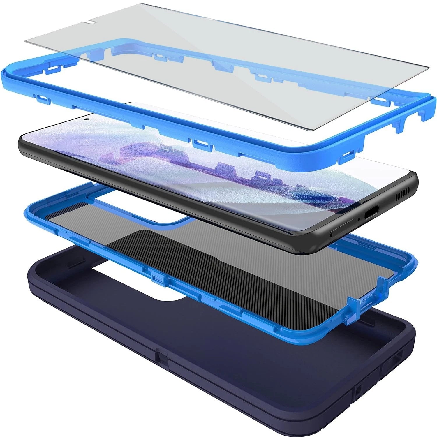 For Samsung Galaxy S24 Ultra Case S24/S24 Fe Cover Fit Otterbox Defender+ Screen