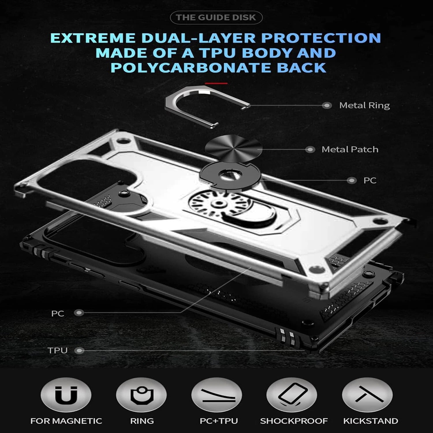 For Samsung Galaxy S25 Ultra S24 S23 FE S22 S21 S20 Case Phone Cover /W Screen