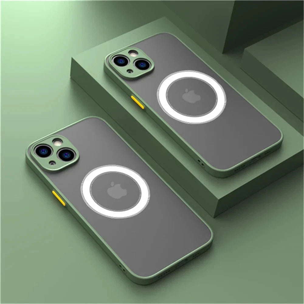 For iPhone 17 16 15 14 13 12 11 Pro Max Case Mag Safe Magnetic Camera Lens Cover