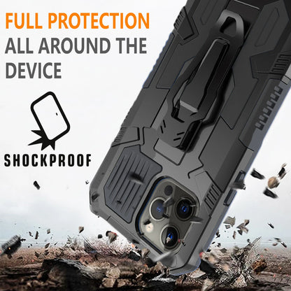For iPhone 12 Case /12 Pro Max/Mini/ Phone Cover Shockproof Stand + Glass Screen