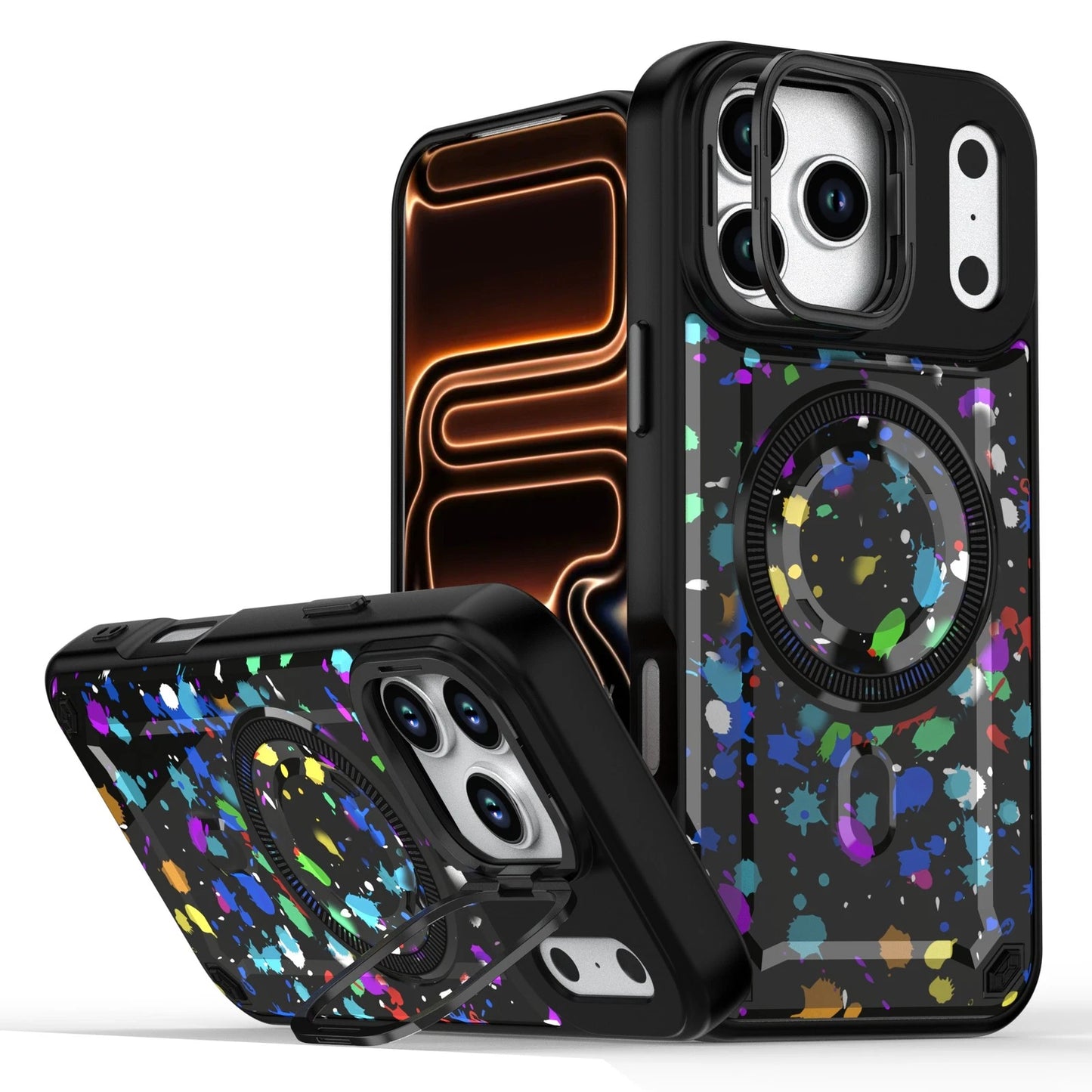 Shockproof Mag Safe Case for iPhone 17 Pro Max Air 16 15 14 13 12 11 Stash Stand