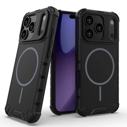 For iPhone 17 Pro Max 16 15 14 13 12 Shockproof Armor Magnetic Attraction Cover
