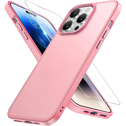 For iPhone 17 Pro Max Case 17 Pro 16 15 14 13 12 11 Phone Cover + Tempered Glass