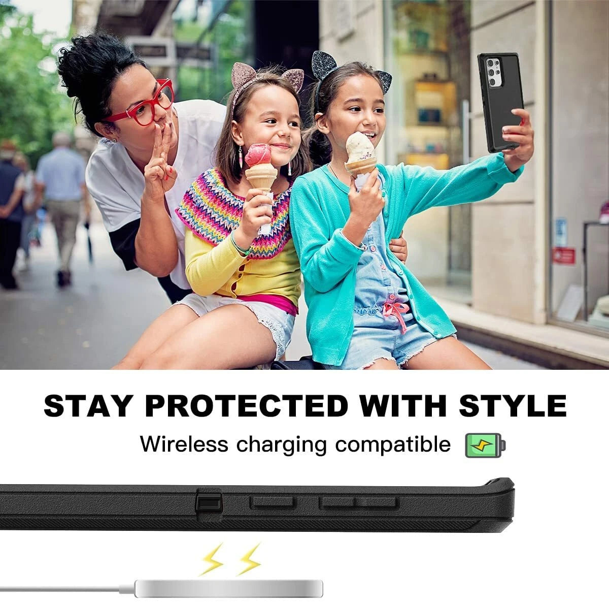 Heavy Duty Shockproof Case For Samsung Galaxy S25 S24 S23 S22 S21 + Ultra Cover