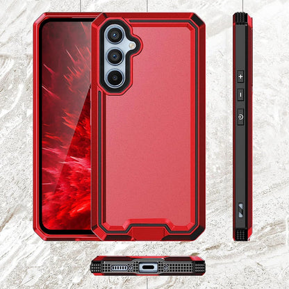 For Samsung Galaxy A16 A14 A15 A54 5G Phone Case PC+TPU Cover +Tempered Glass