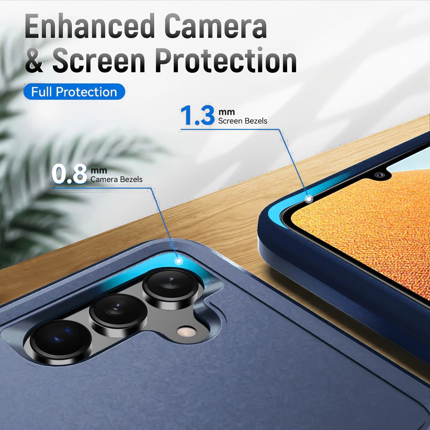 For Samsung Galaxy A16 A15 5G A14 A54 A03S A13 A32 A33 Case Phone Cover + Glass