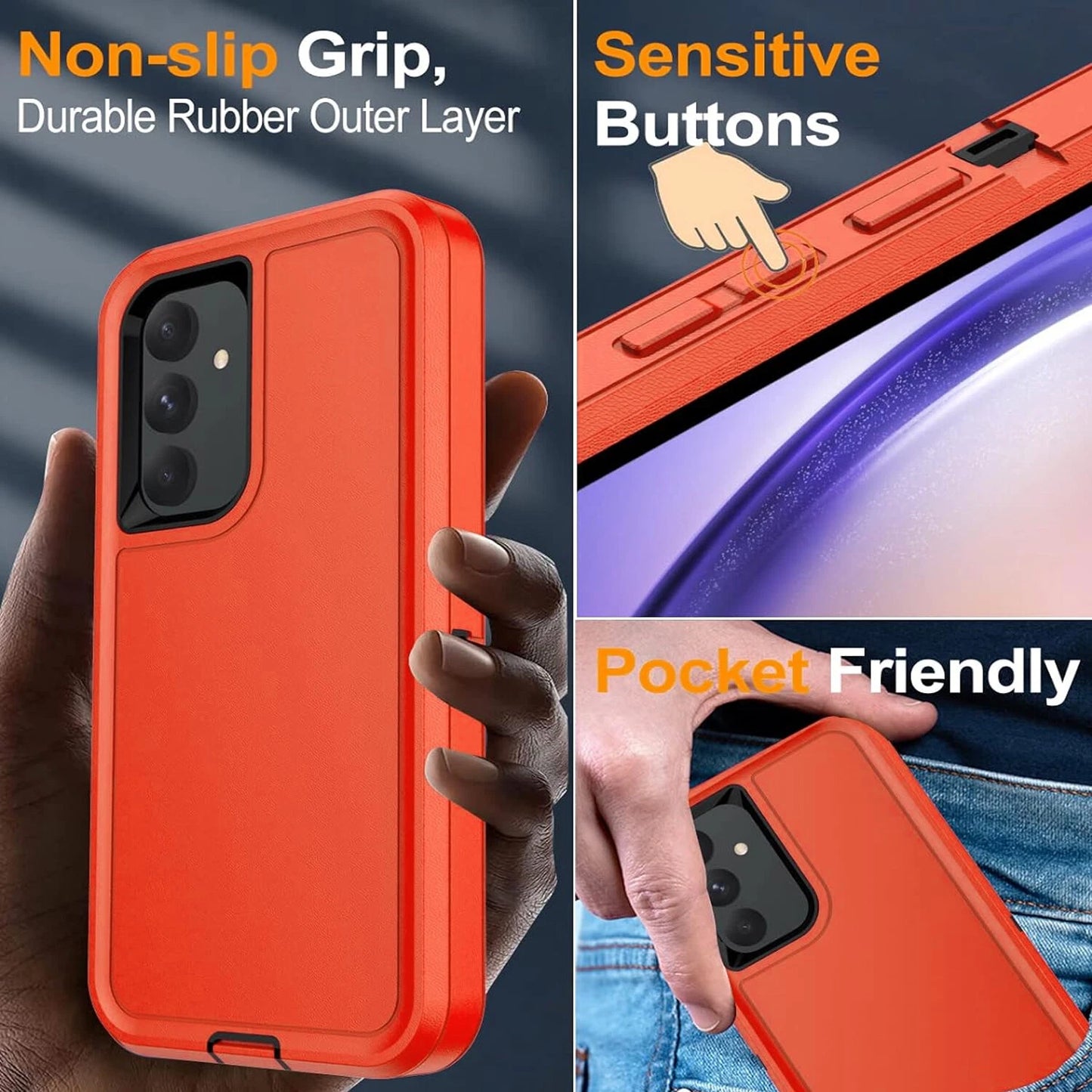For Samsung Galaxy A17 5G Case A16 5G Phone Cover A15 A14 A03S A32 +Screen Glass