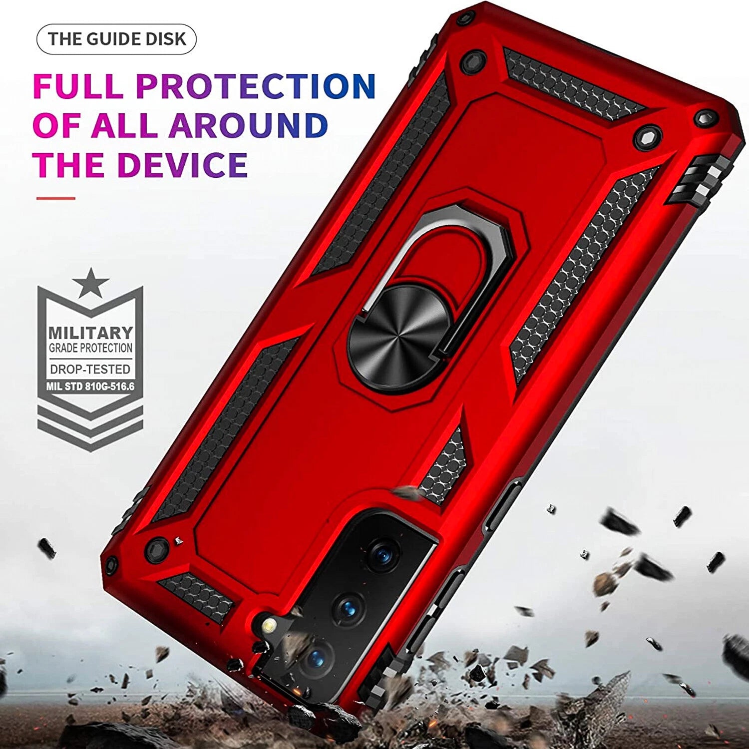 For Samsung Galaxy S21 Case /S21 Ultra/FE Phone Cover + Tempered Glass Screen
