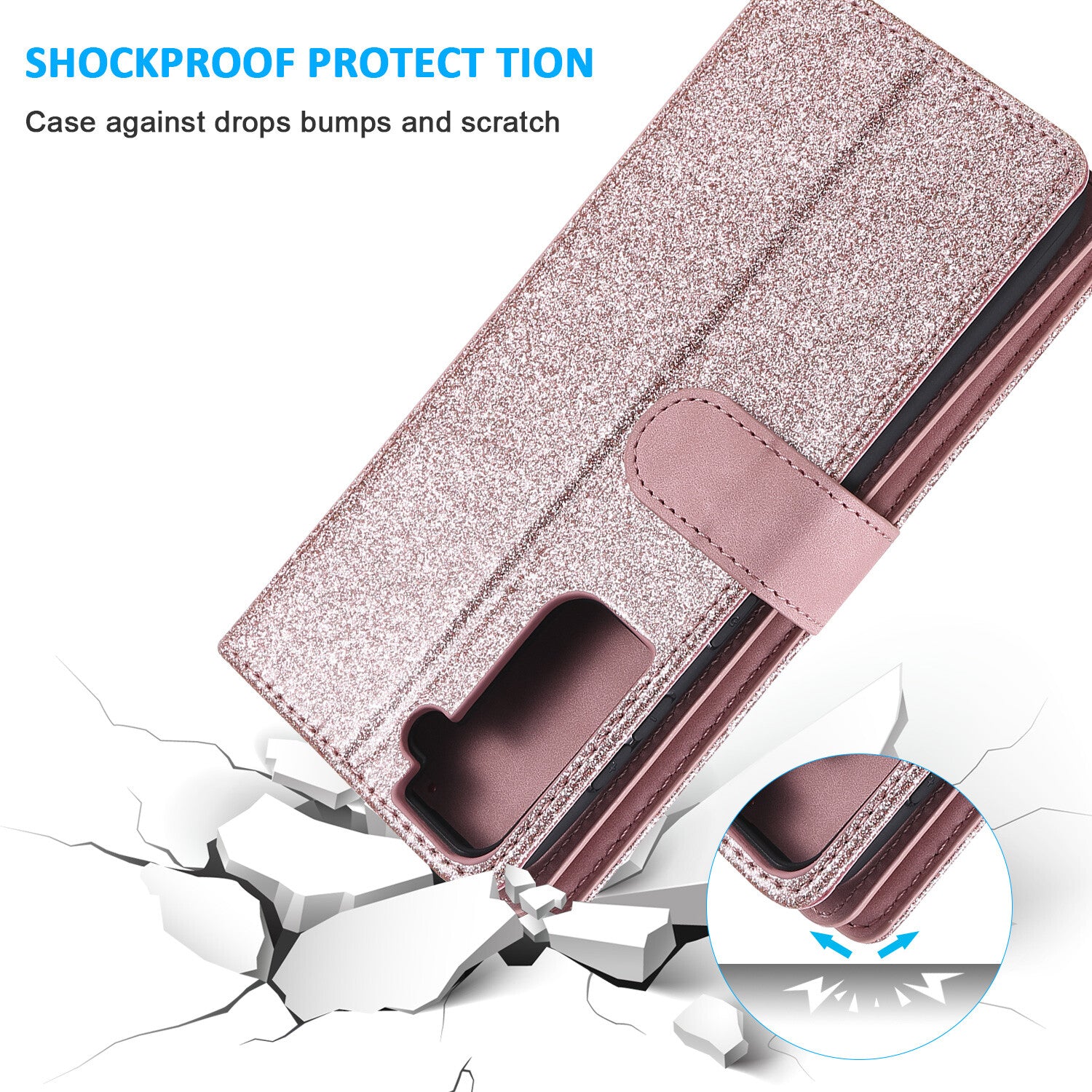 Zipper Leather Wallet Case For Samsung Galaxy S25 S24 S23 S22 Ultra Plus S21 S20