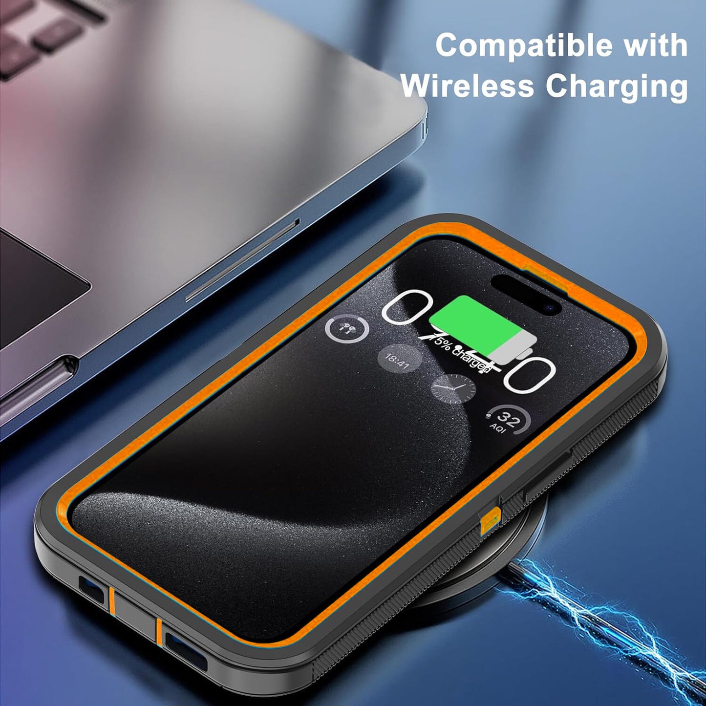 For iPhone 16 Pro Max Case 15/14/13/11 Phone Cover Shockproof + Screen Protector