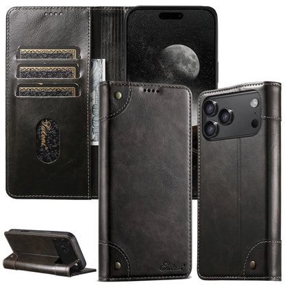 Retro PU Leather Flip Wallet Case Cover For iPhone 17 Pro Max 16 15 14 13 12 11