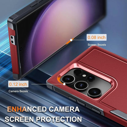 For Samsung Galaxy S25 Ultra S24 S23 FE Case Shockproof Phone Cover+Glass Screen