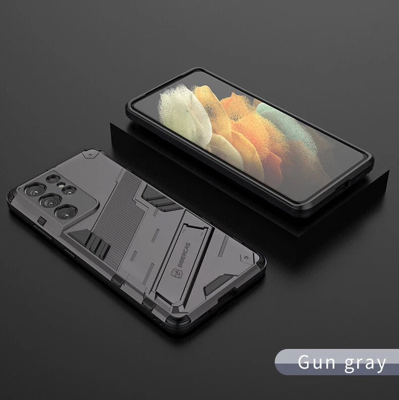 Shockproof Rubber Stand Hybrid Case Cover for Samsung S23 FE S25/S22+/S24 Ultra