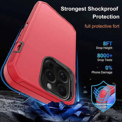 For iPhone 16 Pro Max/16 Pro 15 14 13 11 Case Phone Shockproof Cover+Screen Glas