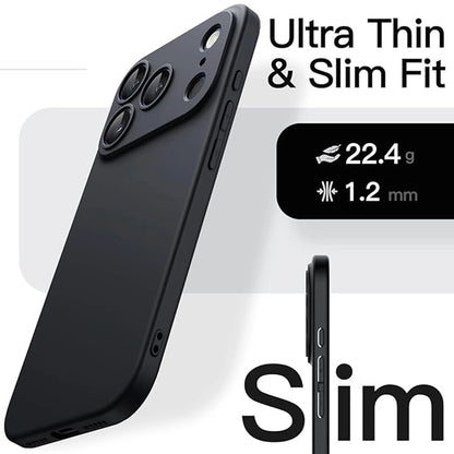 For iPhone 16 15 14 17 Pro Max 13 12 Slim Matte Hard Ultra-thin Phone Case Cover